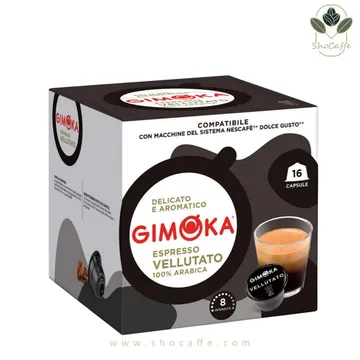 کپسول قهوه دولچه گوستو جیموکا مدل ولوتاتو Gimoka Velluttato کپسول قهوه دولچه گوستو جیموکا مدل ولوتاتو Gimoka Velluttato